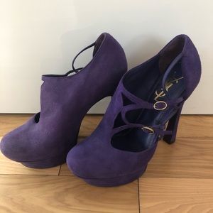 Purple YSL heels